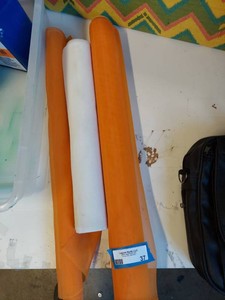 Lot Including 3 Partial Rolls Printing Screen Mesh 24in Wide