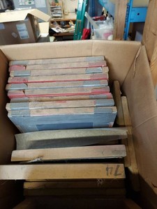 Lot Including Approximately 12 Wood Screen Printing Frames & Screens
