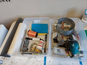 Lot Including Approximately 20 Garage Hardware Craft Utility Items