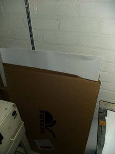 Lot Including 3 Large Flat RtRama Cardboard Boxes With Foam Boards