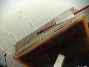 Lot Including 40 x 48 Window Frames With Screens