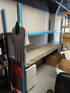 Industrial Steel Shelving Unit Approximately 8ft x 2ft Disassemble