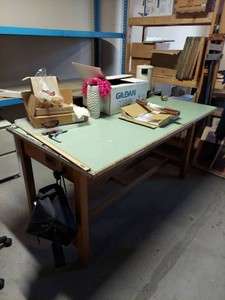 Heavy Duty Drafting Table With Drawers Approx. 6ft x 3ft Surface