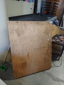 Custom Plywood Moving Dolly Platform Cart With Handle 38x47