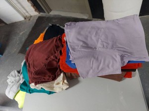 Lot Including Approximately 14 Plain T-Shirts Mixed Brands Colors