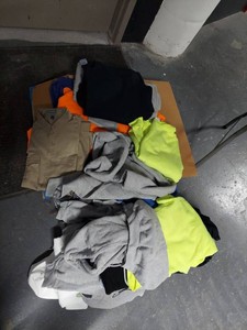Lot Including Approx. 10 Hoodies Sweatshirts Pants Workwear