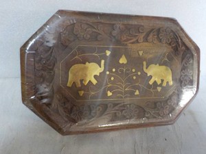 Elephant Carved Box 8 x 6 x 2...