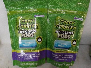 2 Green Gobbler Septic Saver Pods...