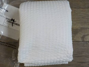 Embossed Dot White Shower Curtain...