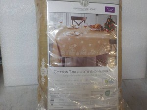 Cotton Tablecloth and Napkin Set...