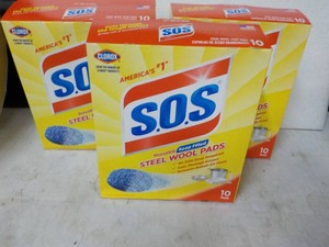 3 Boxes S.O.S Steel Wool Pads...