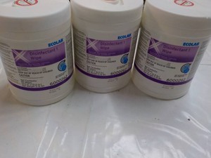 3 Ecolab Disinfectant Wipes...