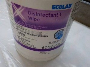 6 Ecolab Disinfectant Wipes...