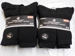 12 pair Wear Proof Black Athletic S...