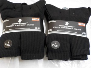 12 pair Wear Proof Black Athletic S...