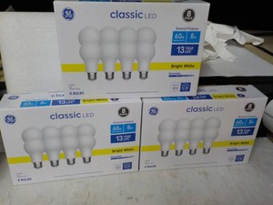 3 Boxes 8 Packs each LED 60 W Light...