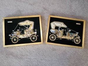 Very Unique Mixed Media Steampunk Wall Art made with various Metal Parts