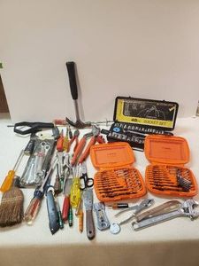 Tools and more Tools Drill Bit Sets, Socket Set, Wrenches, Screw drivers and more - Huge Lot