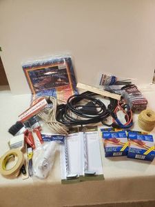 Lot of Misc. items, Edging Stakes, Step Grip, Flagpole Bracket, rope and so much more