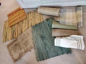 Various Styles and size rugs some never used