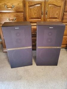 2 Heavy Sony ss-u400 3 way speakers