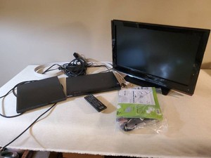 21 Insignia tv with Sony CD-DVD player and Antenna