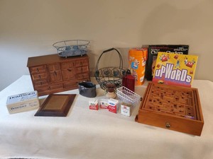 Lot of Misc. Items Games Jewelry Box and more