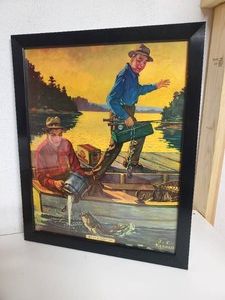 Framed Grain Belt Beer Ad End of a tough Day Framed Print by JF Kernan
