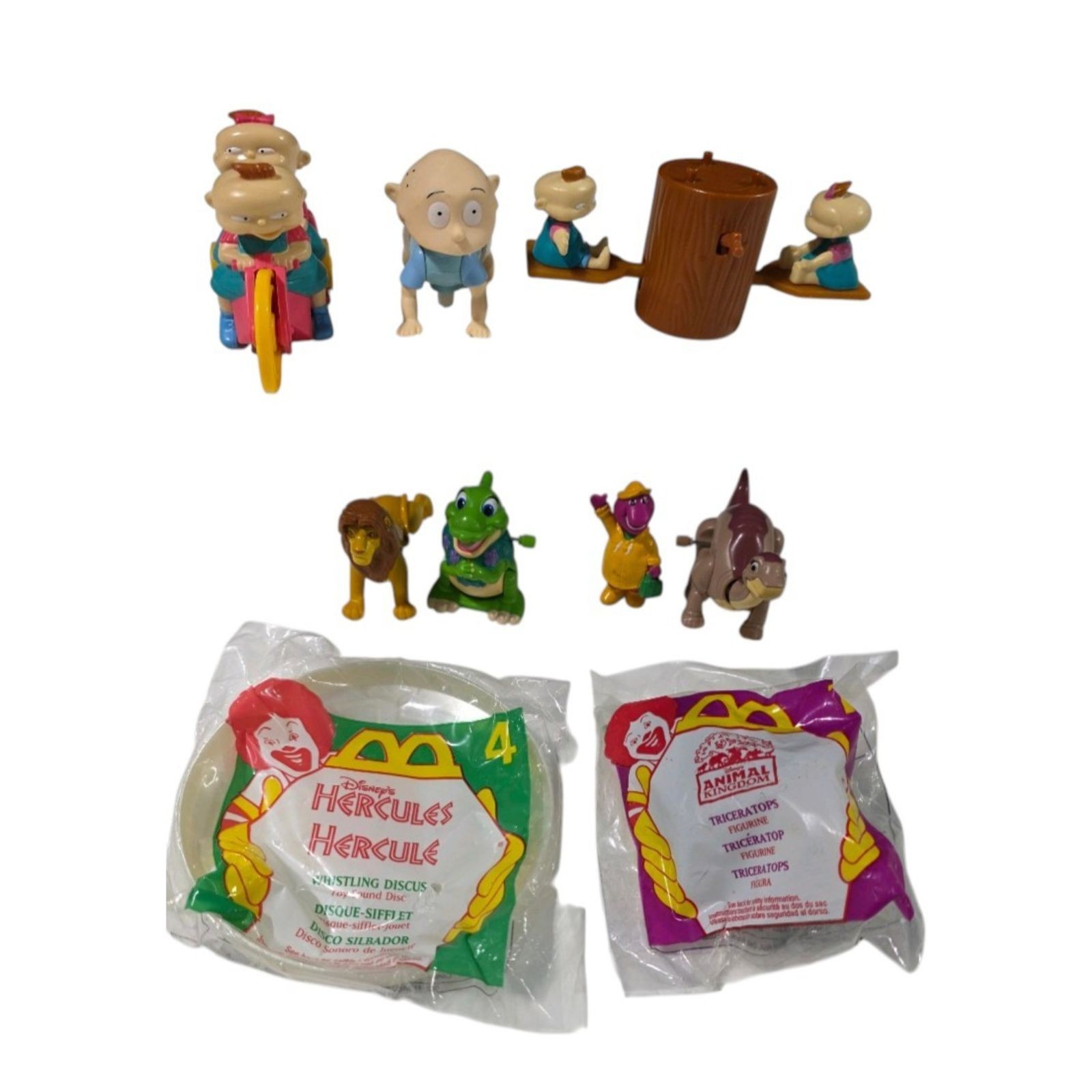 Mixed McDonalds Happy Meal Toy Lot  Disney Hercules, Animal Kingdom & Rugrats Figures