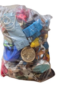 Bag of Mixed Small Toys & Figures  Mr. Potato Head, Playset Parts, Fast Food Toys