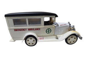 Beams Emergency Ambulance Porcelain Decanter With Original Box