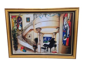 Orlando Raphael Quevedo In The Mood For Love I Framed Giclee on Canvas  6699