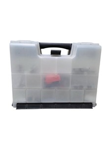 Stanley Organizer Case With Assorted Cabinet Hardware, Hinges, Clips & Screws