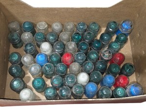 Vintage Glass Insulator Lot  Approx. 60 Hemingray, Brookfield, Whitall Tatum, Pyrex, H.G. Co. & CD Styles