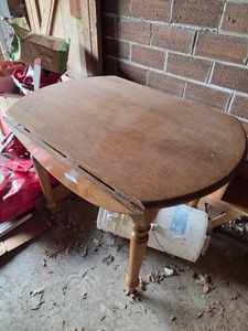 Blond Drop Leaf Table