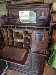 Antique Large Wooden Secretary Desk