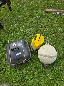 Portable Charcoal Grill & Misc