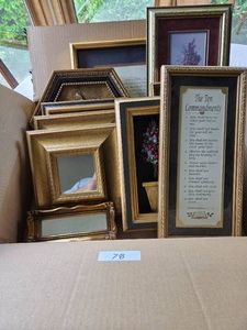 Asst Gold Framed Wall Decor
