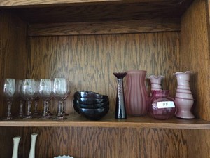 Pink & Red Depression Glass