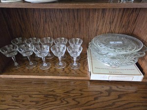 Glass Desert Cups & Platters