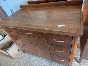 Vintage Handmade Wood Cabinet