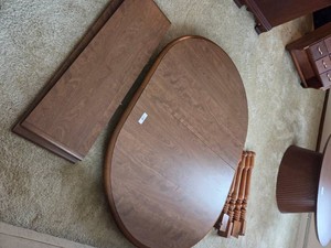 Wood Dinning Room Table (Ready To Move)