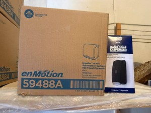 New EmMotion Automated Touchless Roll Towel Dispenser & New Hand Soap Dispenser