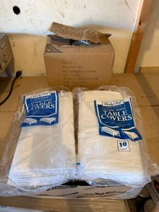 Table Covers & Case of New 12 oz Mugs