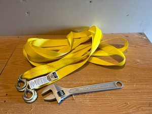 15 Cresent Wrench & 5000# Tow Strap