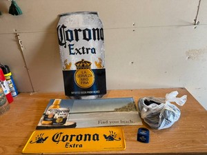 Corona Metal Signs & Bottle Holders
