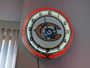 Chicago Bears Neon Clock