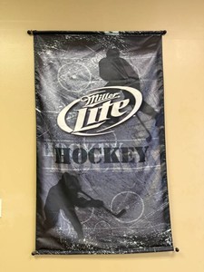 2 Sided Miller Lite Hockey Banner