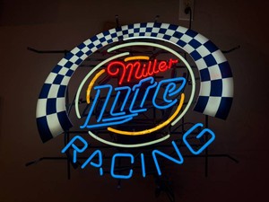 Miller Lite Racing Neon Sign