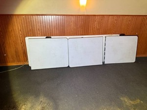 4 Folding Tables 3 - 6 & 1 - 8